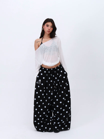 American Polka Dot Casual Pants　X3631