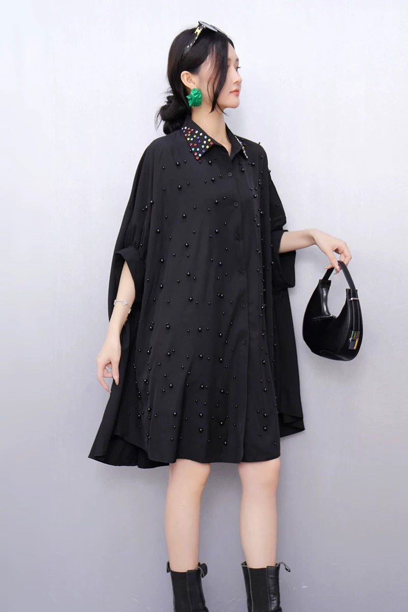 Unique Design Cape Shirt　X3637