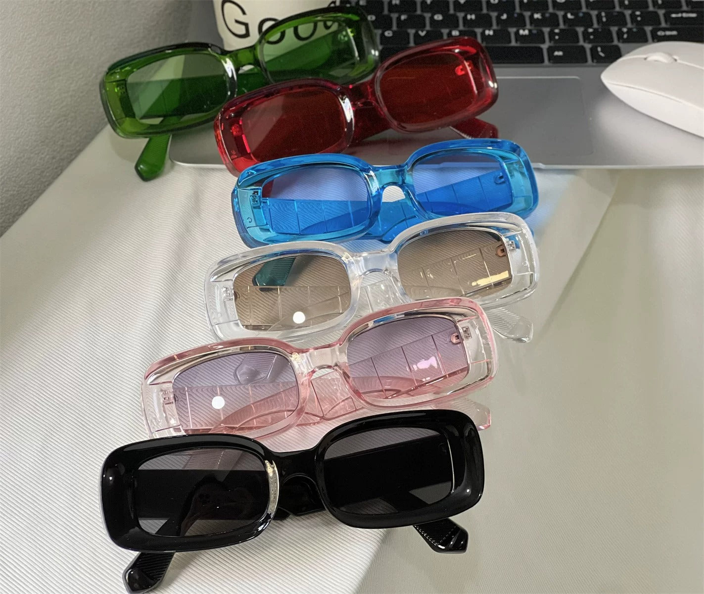 Clear Rectangle Sunglasses X3597