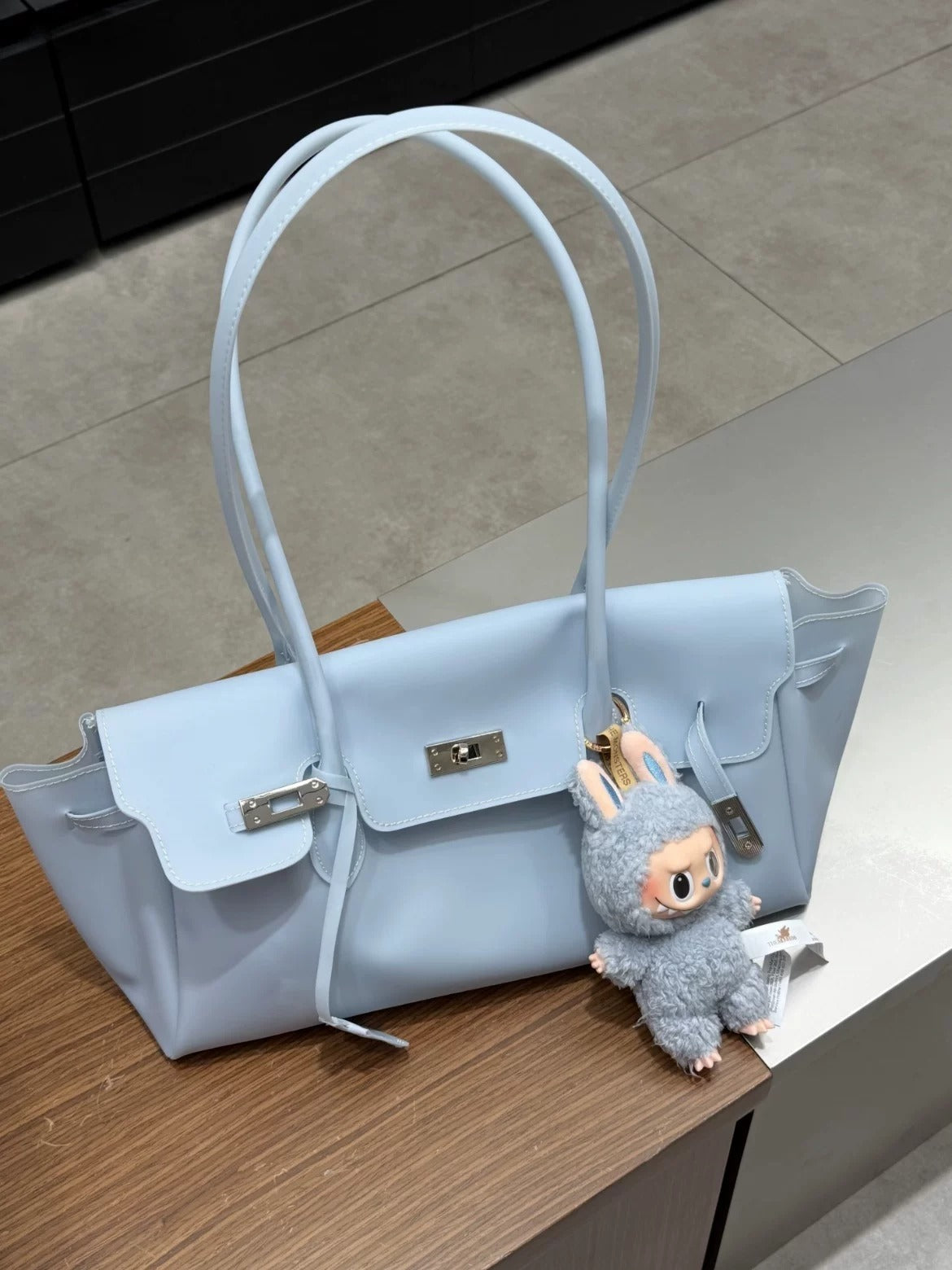 Jelly TPU East-West Padlock Bag X3564
