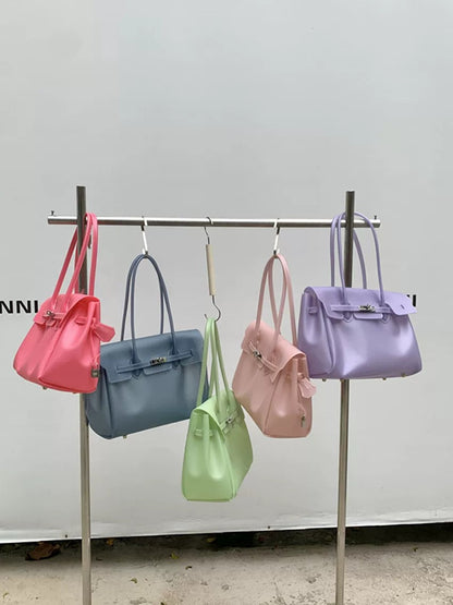 Jelly Turn-Lock Tote Bag X3560