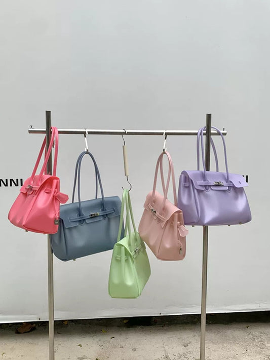 Jelly Turn-Lock Tote Bag X3560