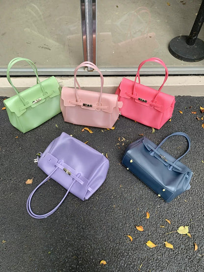 Jelly Turn-Lock Tote Bag X3560