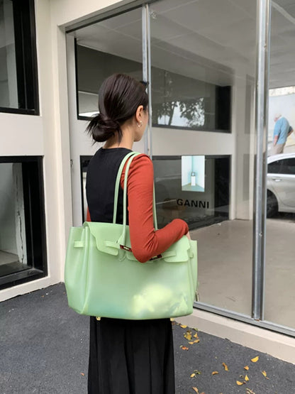 Jelly Turn-Lock Tote Bag X3560