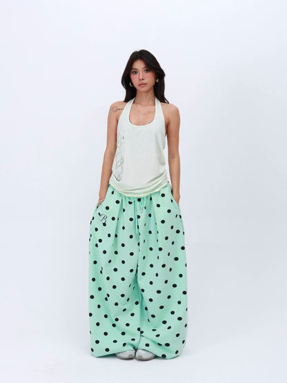 American Polka Dot Casual Pants　X3631