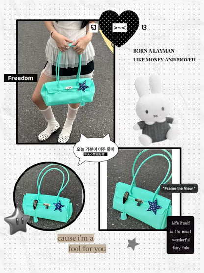 Jelly TPU East-West Padlock Bag X3564