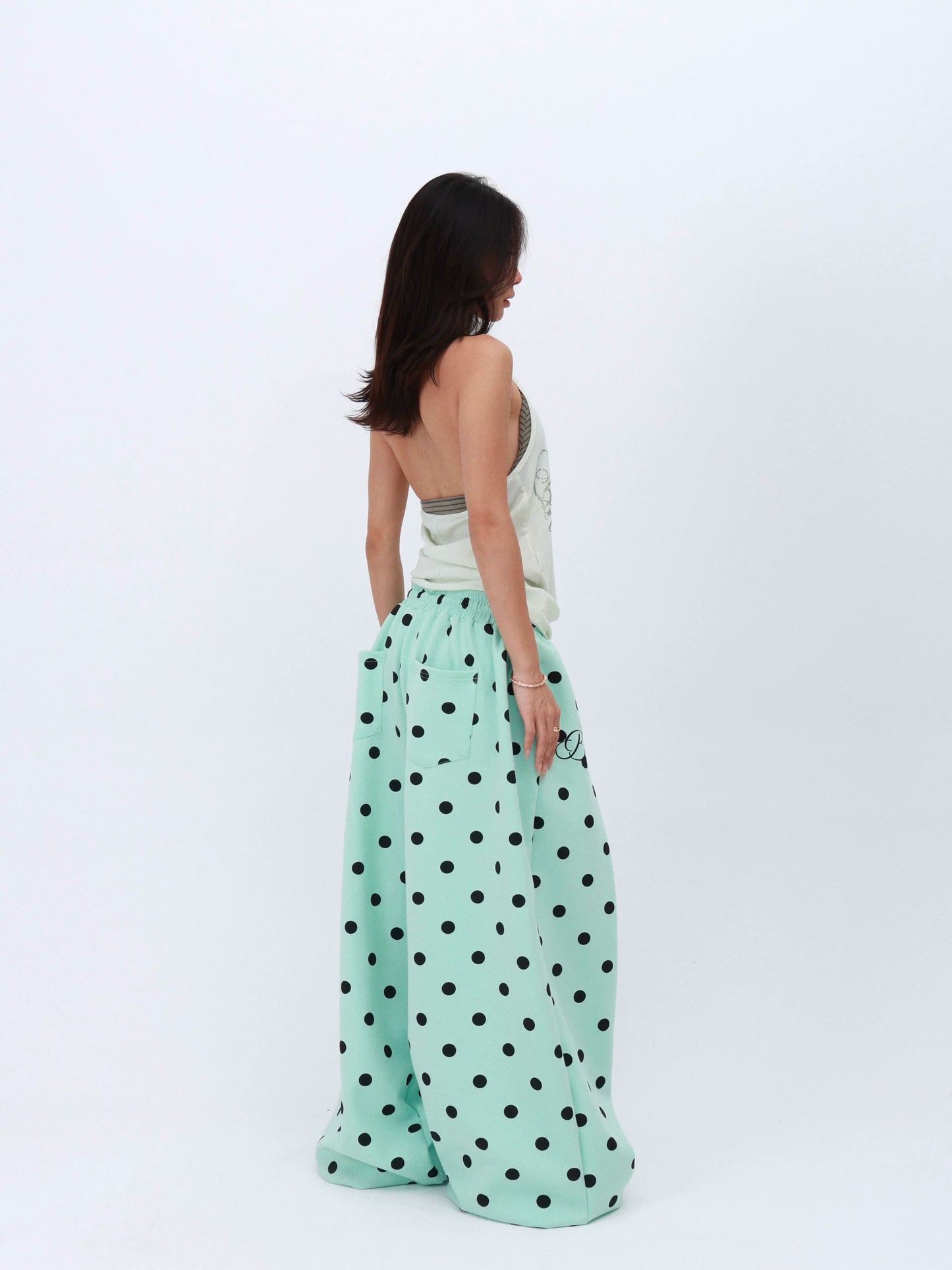 American Polka Dot Casual Pants　X3631