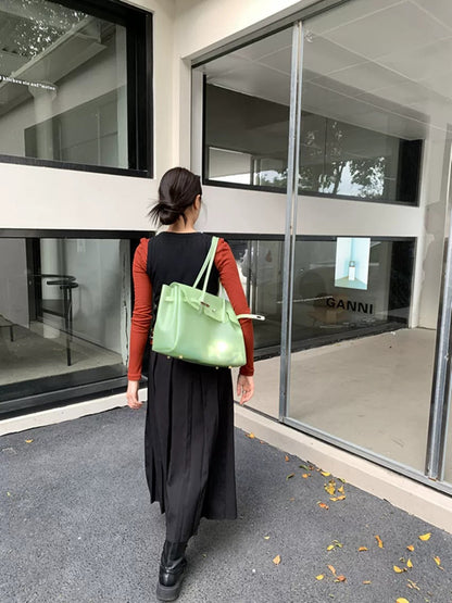 Jelly Turn-Lock Tote Bag X3560