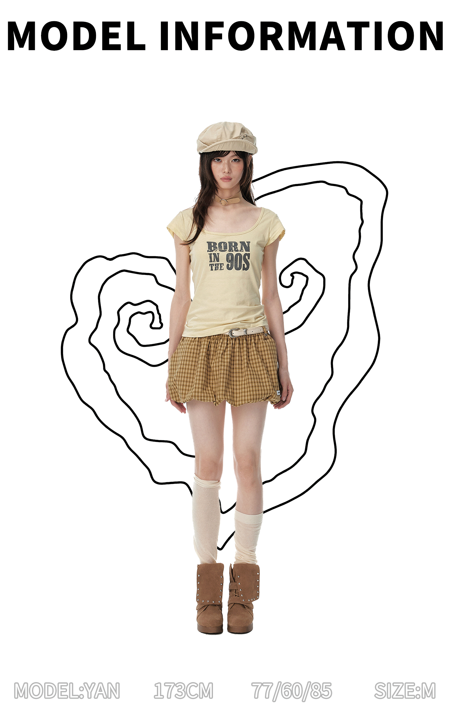 Square Neck Graffiti Tee X3572