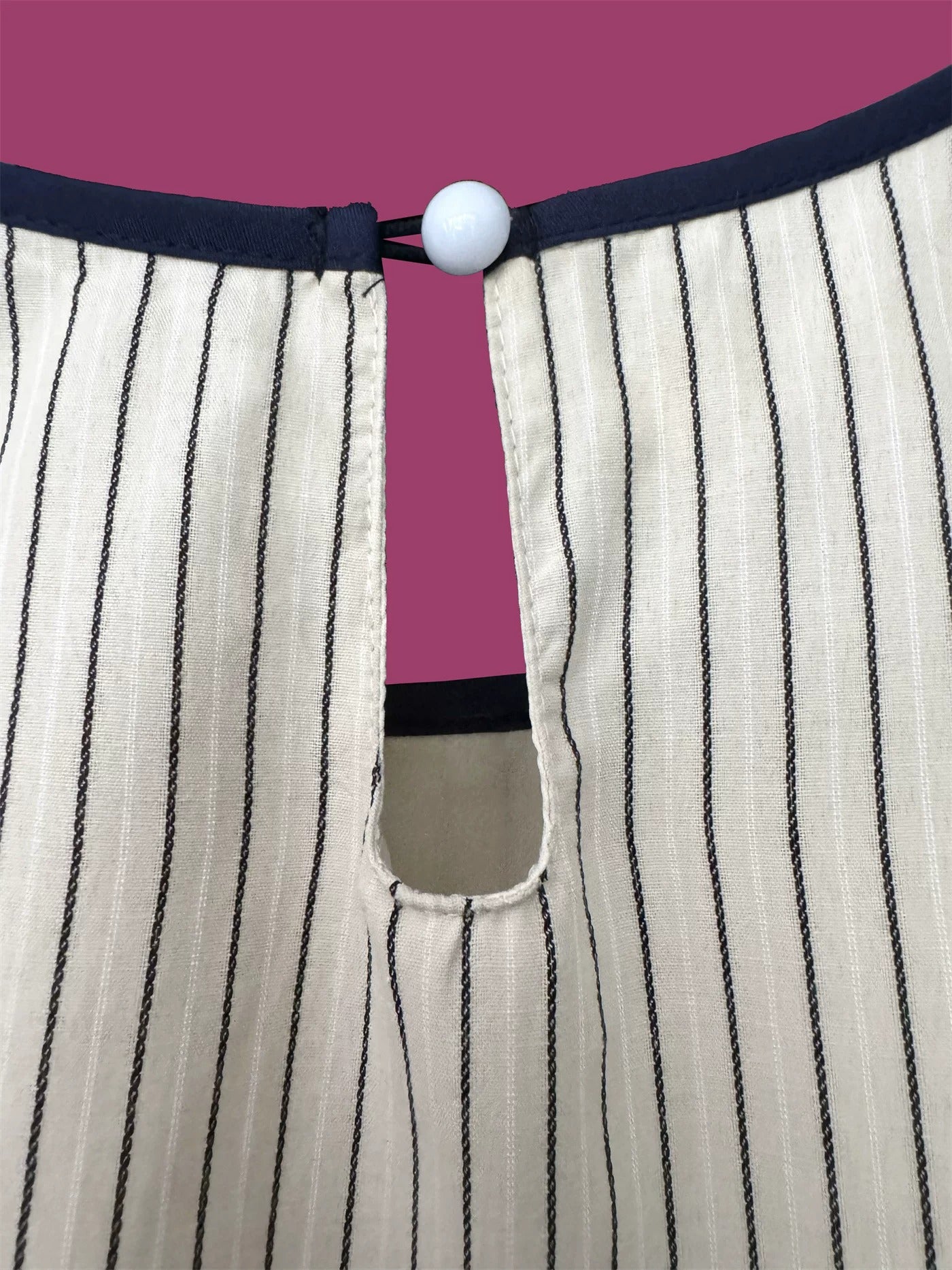 Striped Asymmetric Ruffle Doll Dress X3644