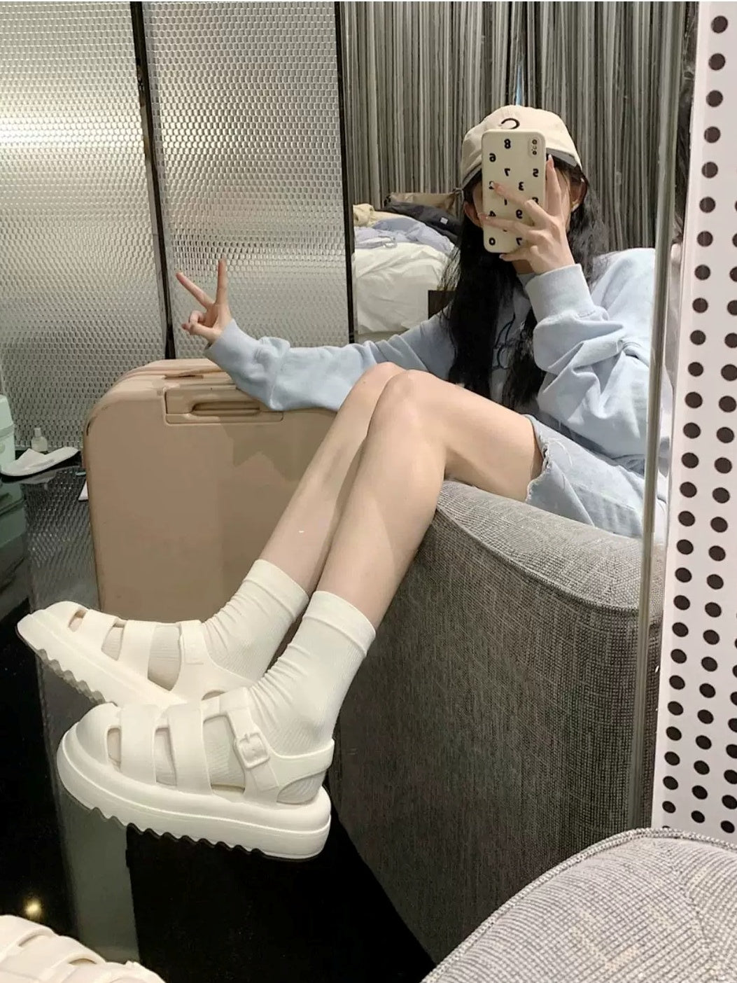 Thick Sole EVA Roman Sandals　X3636