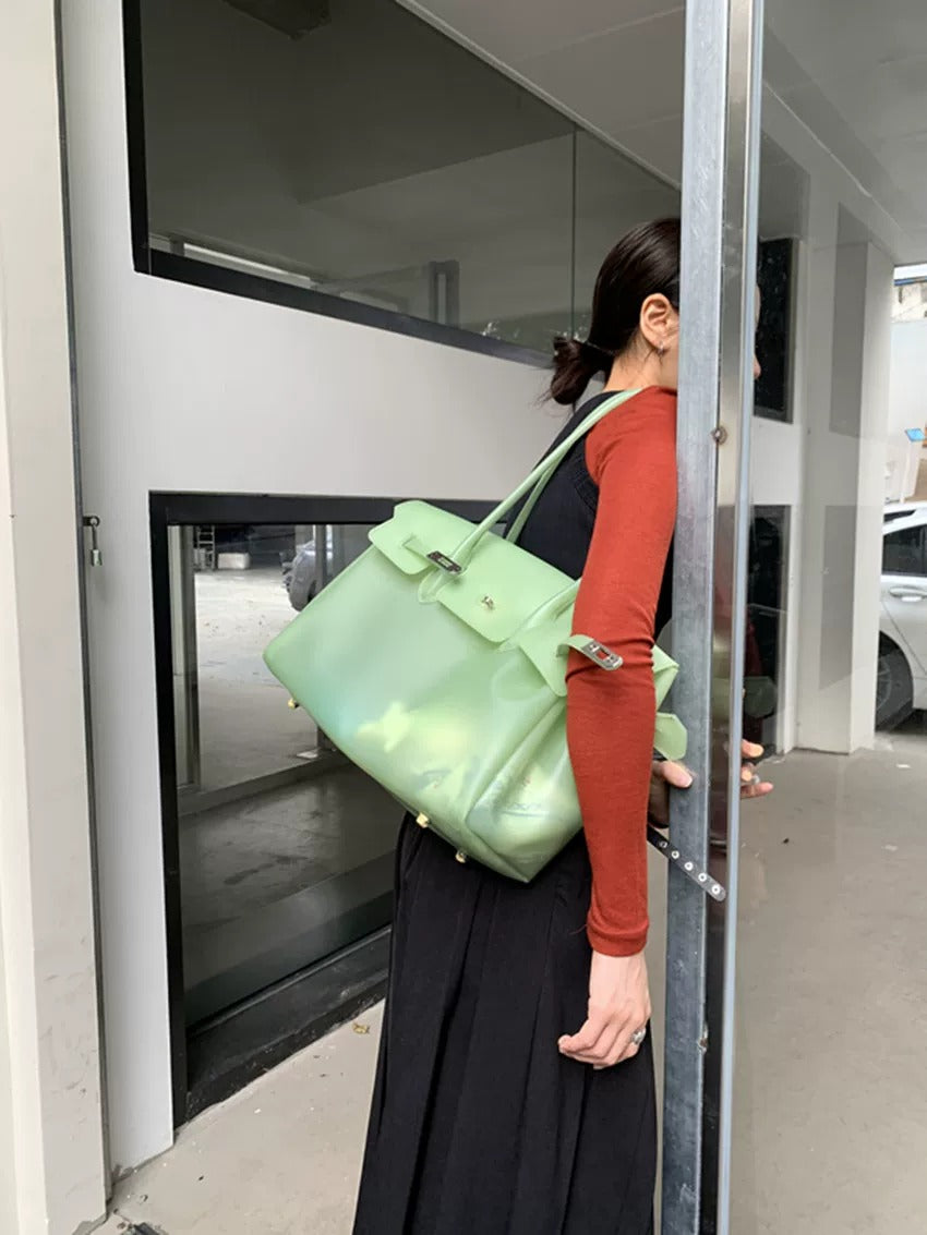 Jelly Turn-Lock Tote Bag X3560