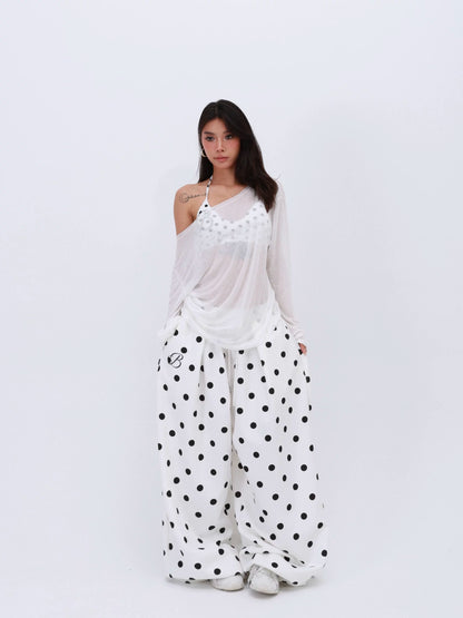 American Polka Dot Casual Pants　X3631