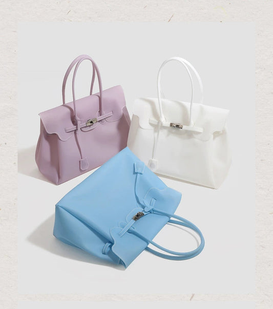 Large Capacity Matte Jelly Tote Bag X3561