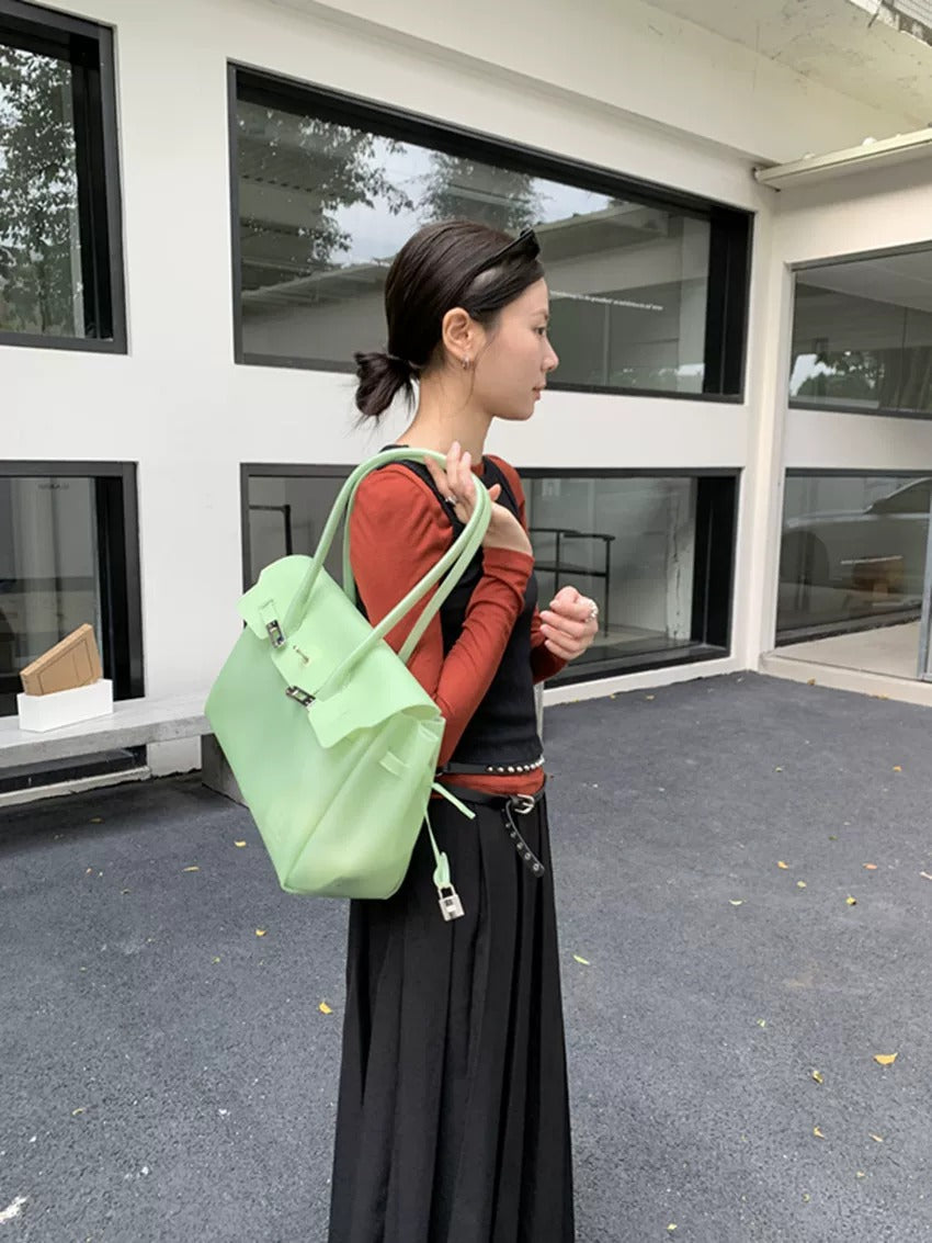 Jelly Turn-Lock Tote Bag X3560