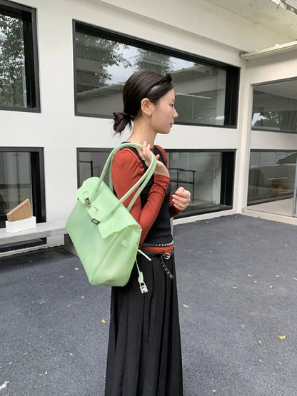 Jelly Turn-Lock Tote Bag X3560