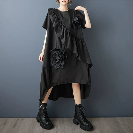Floral Ruffle Dress　X3627