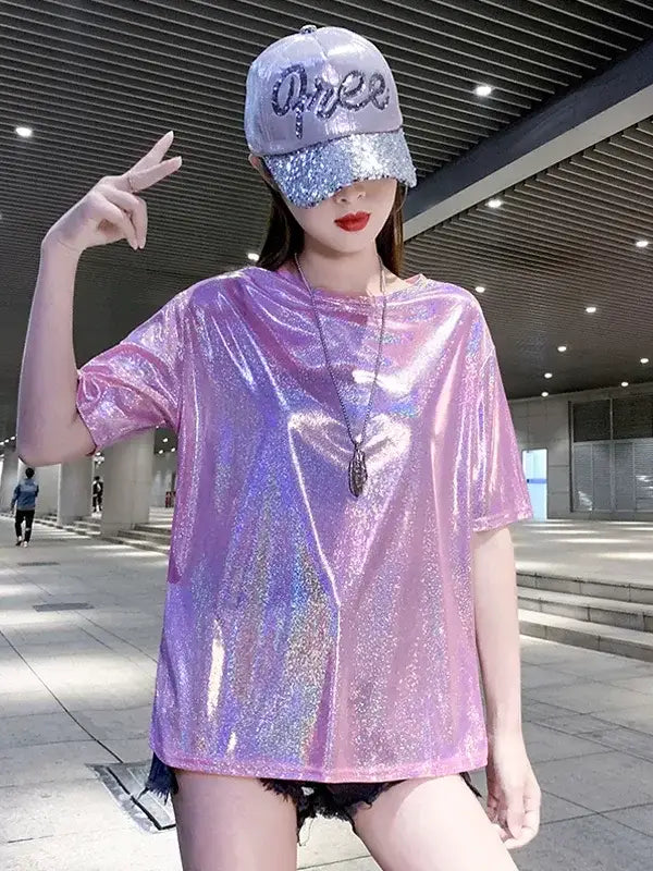 Sparkly Performance Costume T-Shirt X3646