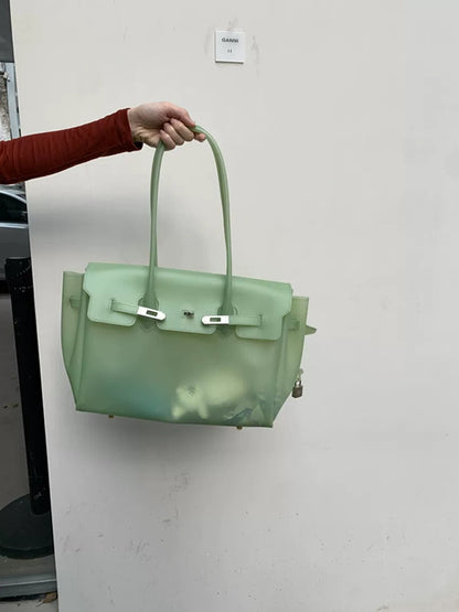 Jelly Turn-Lock Tote Bag X3560
