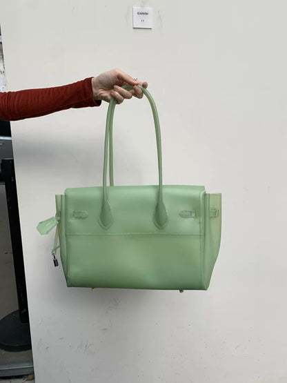 Jelly Turn-Lock Tote Bag X3560