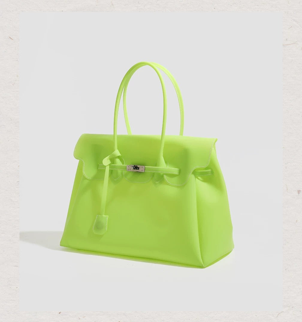 Large Capacity Matte Jelly Tote Bag X3561
