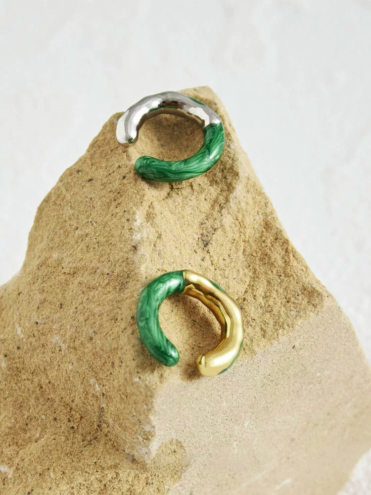 Metal Enamel Ear Cuff X3583
