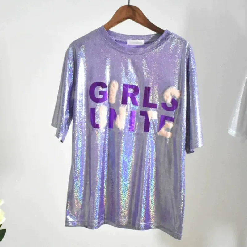 Sparkly Performance Costume T-Shirt X3646