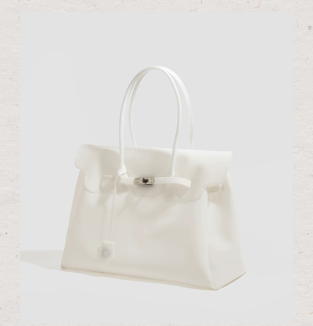 Large Capacity Matte Jelly Tote Bag X3561