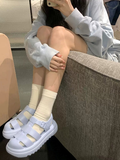 Thick Sole EVA Roman Sandals　X3636