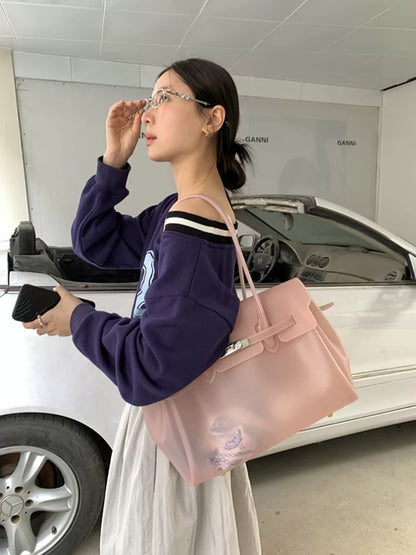 Jelly Turn-Lock Tote Bag X3560