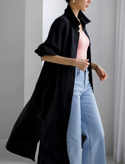 Loose Plus Size UV-Protection Long Cardigan X3618