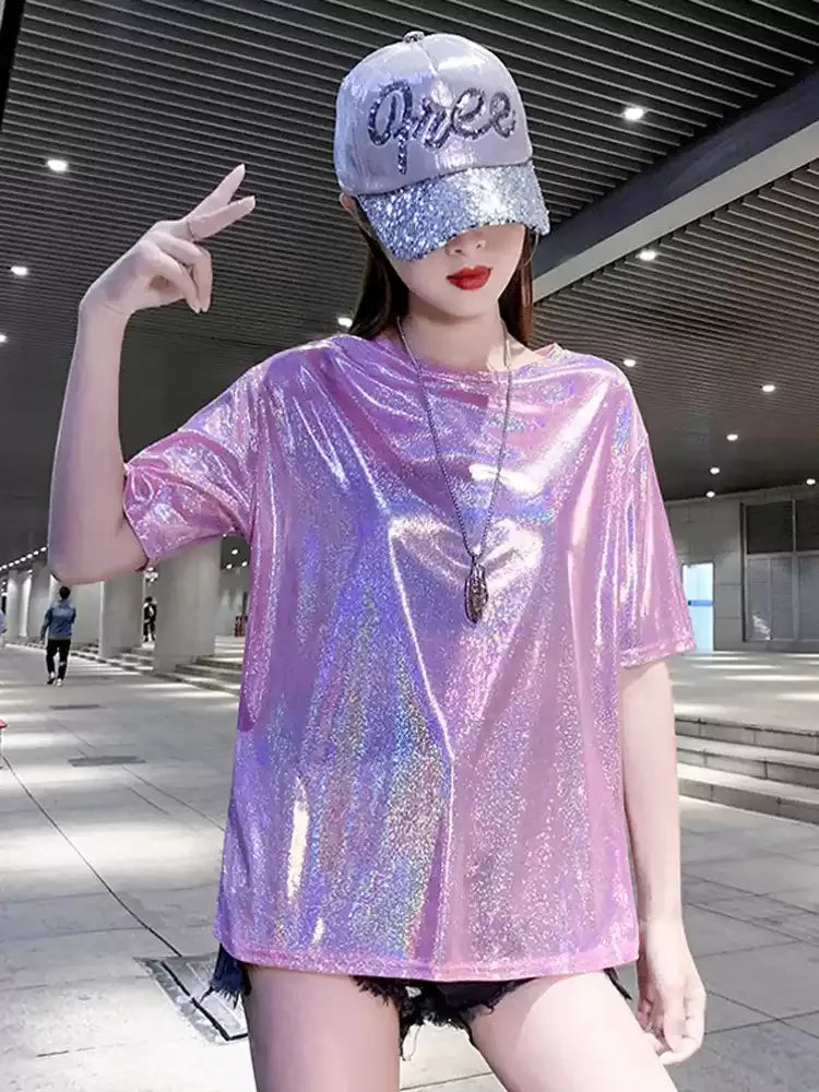 Sparkly Performance Costume T-Shirt X3646