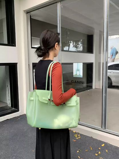 Jelly Turn-Lock Tote Bag X3560