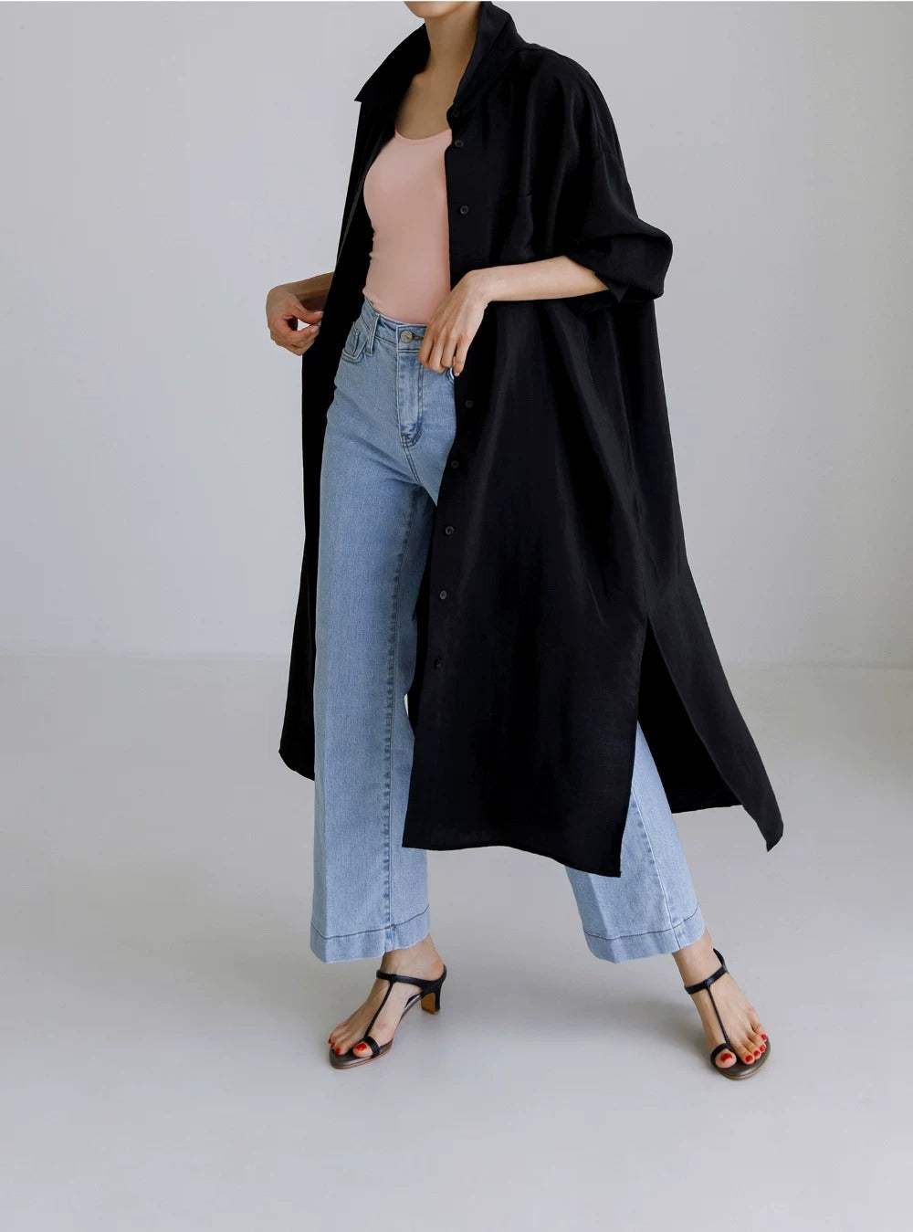 Loose Plus Size UV-Protection Long Cardigan X3618
