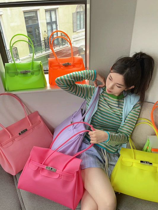 Jelly TPU Top Handle Bag X3562