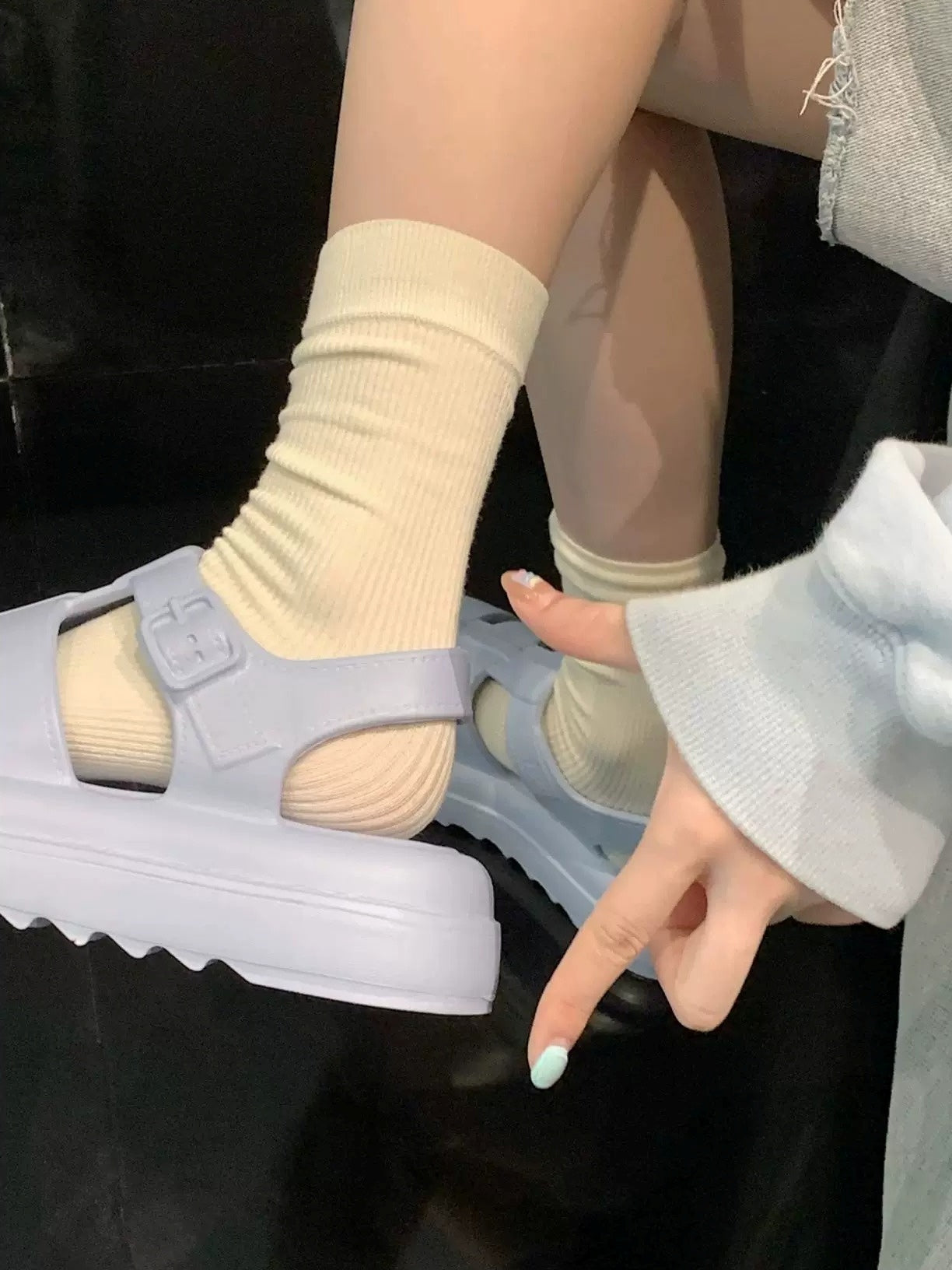 Thick Sole EVA Roman Sandals　X3636