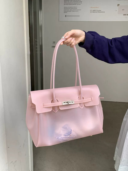 Jelly Turn-Lock Tote Bag X3560