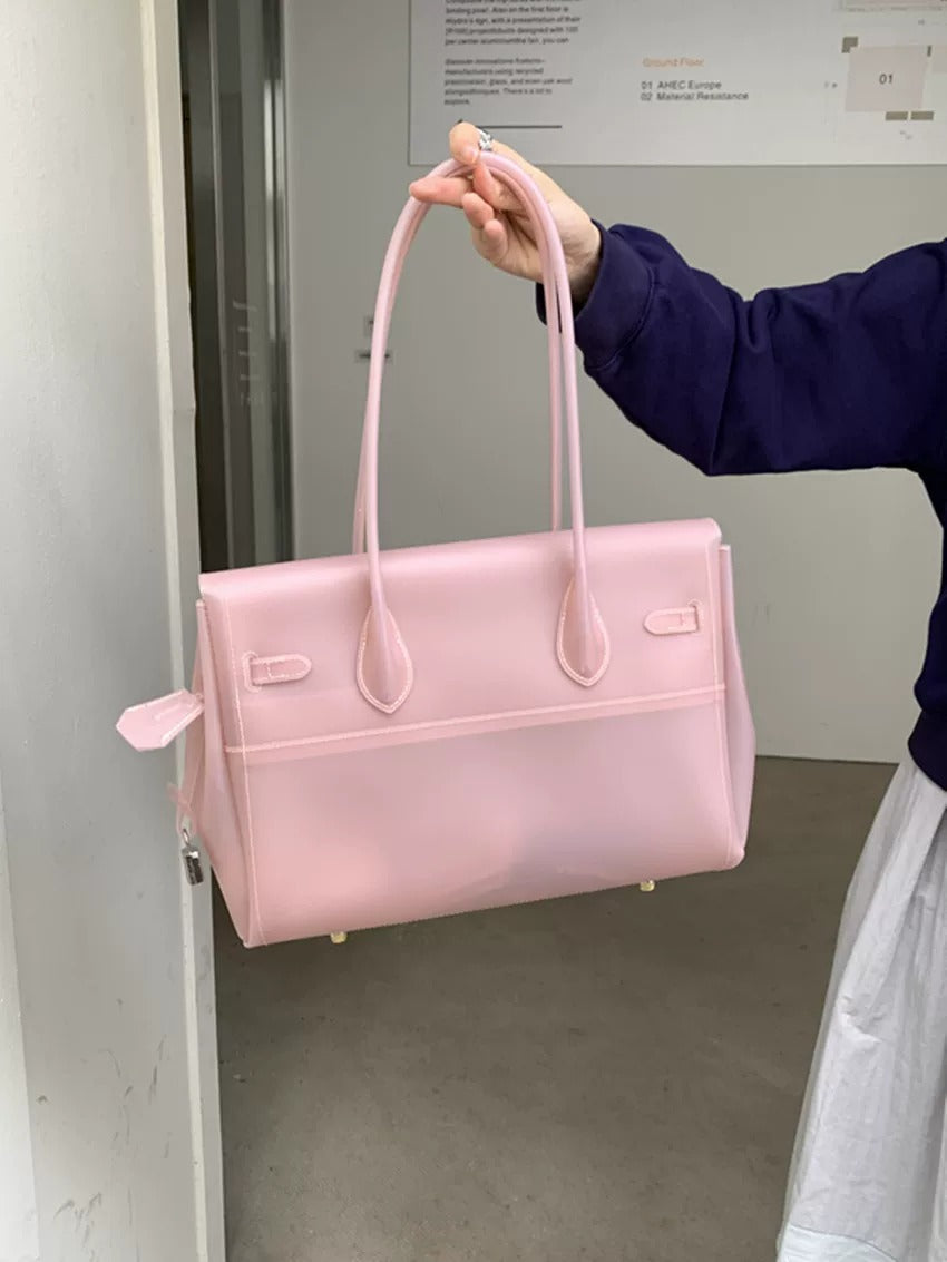 Jelly Turn-Lock Tote Bag X3560