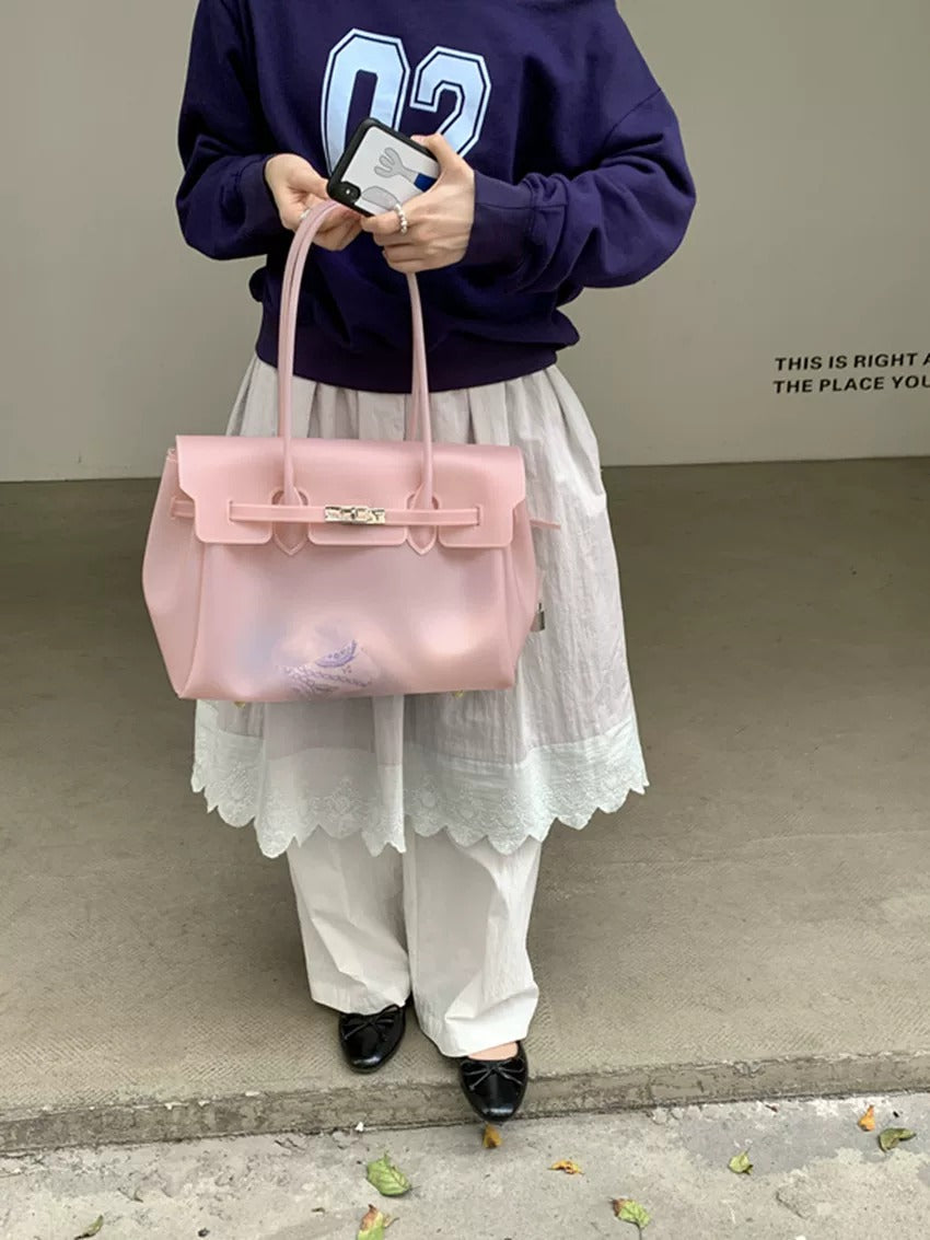 Jelly Turn-Lock Tote Bag X3560