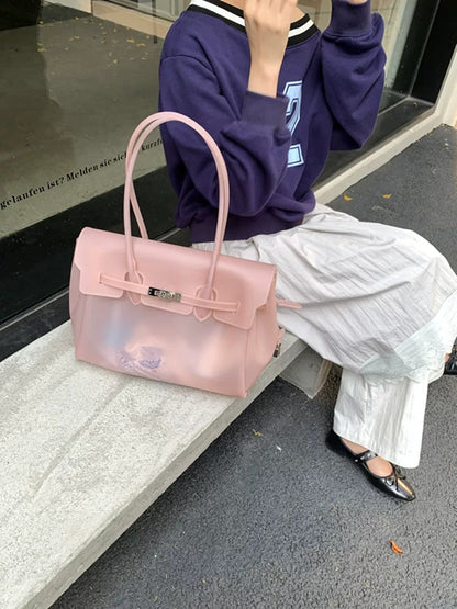 Jelly Turn-Lock Tote Bag X3560