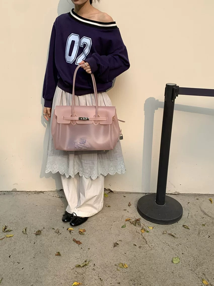 Jelly Turn-Lock Tote Bag X3560