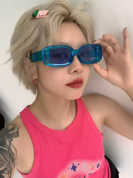 Clear Rectangle Sunglasses X3597