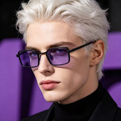 Rectangle Narrow Frame Sunglasses　X3622