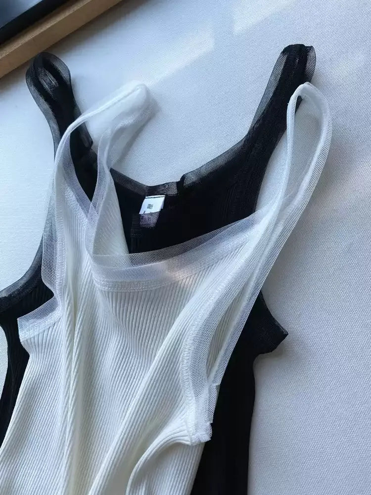 Silk Blend Ribbed Camisole X3611