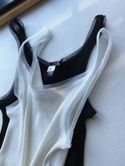 Silk Blend Ribbed Camisole X3611