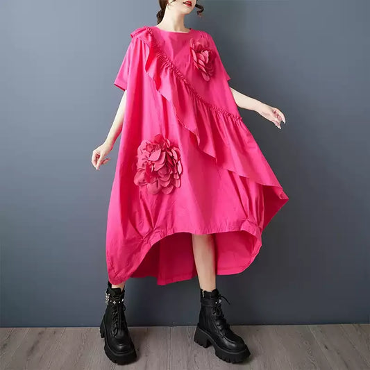 Floral Ruffle Dress　X3627