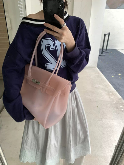 Jelly Turn-Lock Tote Bag X3560