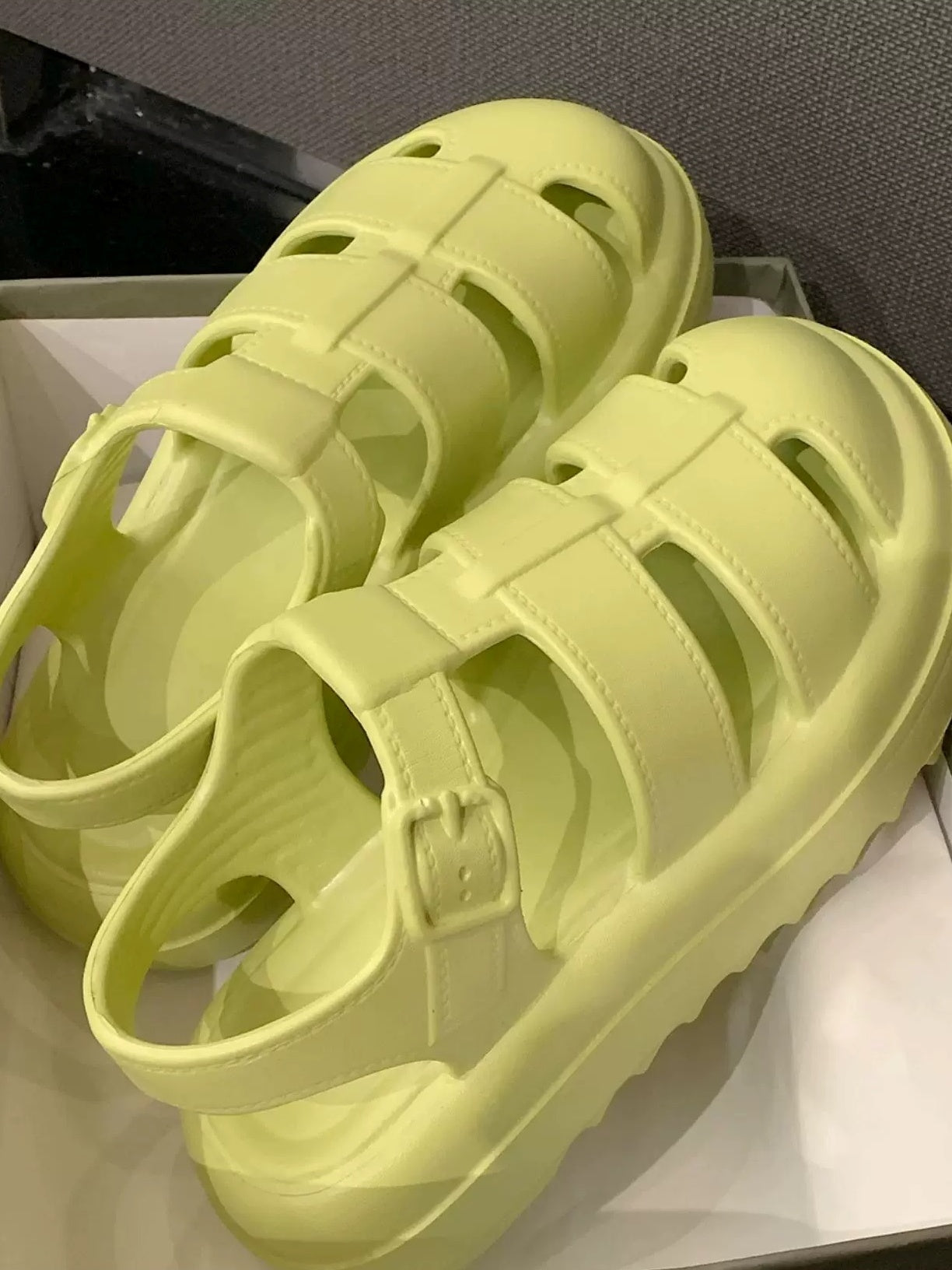 Thick Sole EVA Roman Sandals　X3636