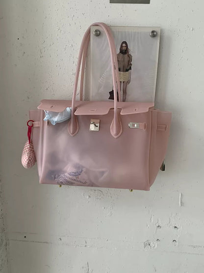 Jelly Turn-Lock Tote Bag X3560