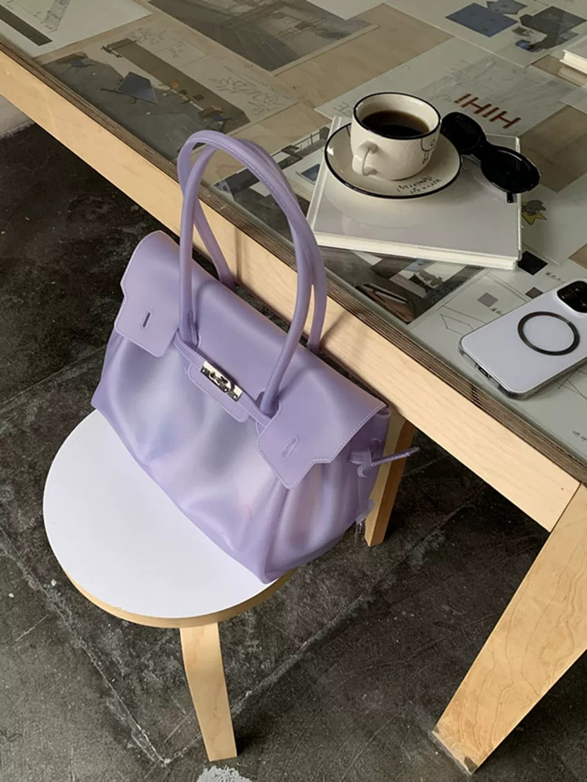Jelly Turn-Lock Tote Bag X3560